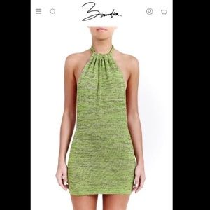 BAMBA SWIM HALTER GREEN DRESS